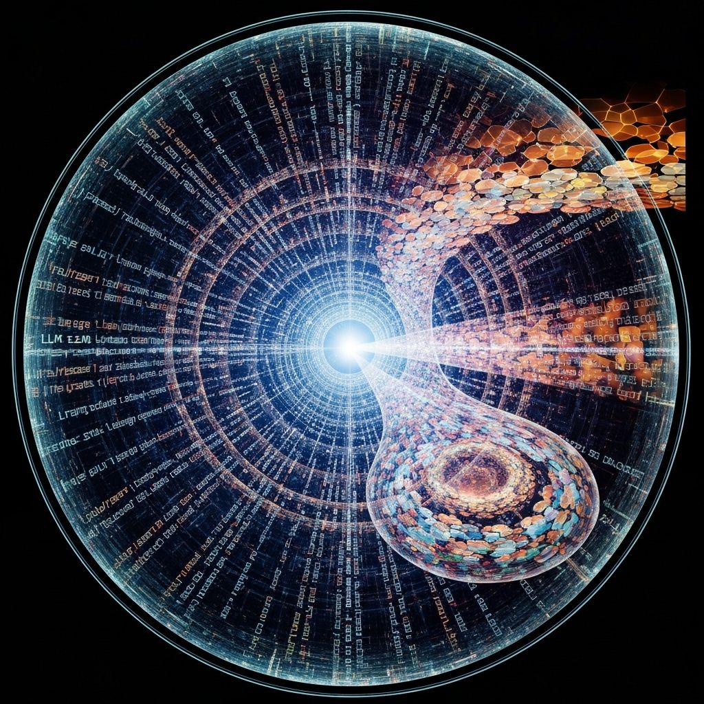 Language as a lens concept with LLM thought patterns
